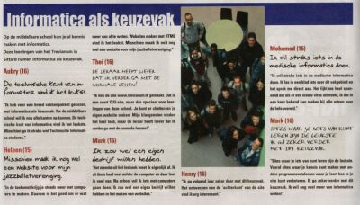 Foto van HBO-I-krant; klik op de foto voor een leesbare versie.